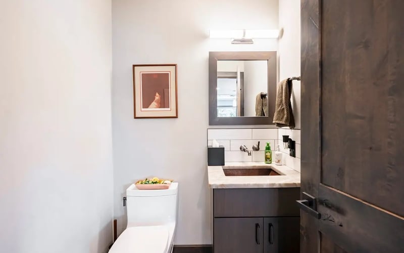 Powder room — Evergreen Mountain House