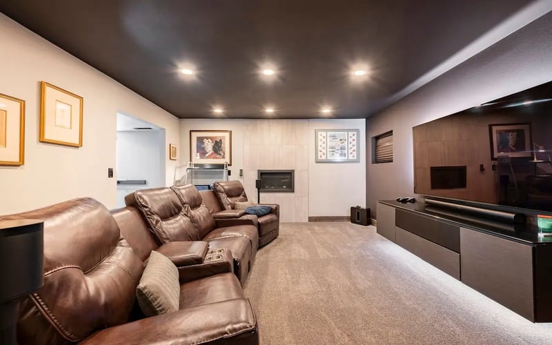 Cinema room — Evergreen Mountain House