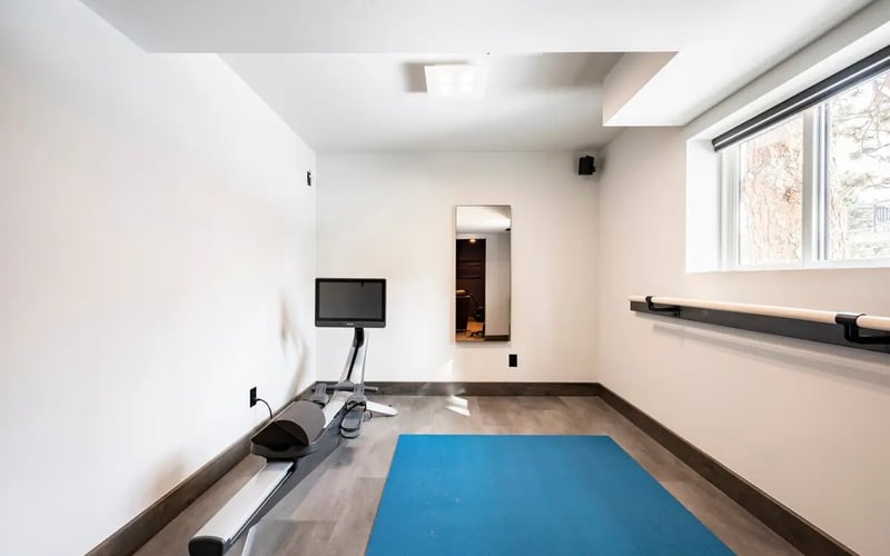 Fitness & meditation area — Evergreen Mountain House
